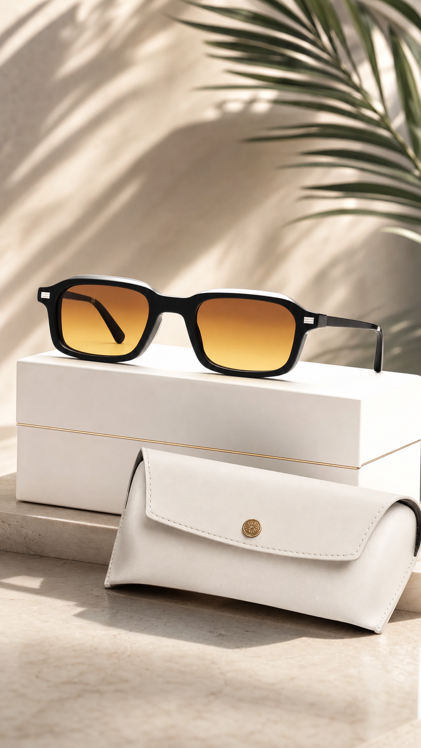 AI generated sunglasses product ad